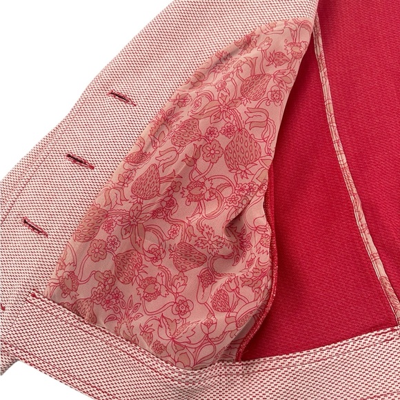 CAbi #5301 Amelia Jacket Soft Spring Button Blazer Strawberry Print Medium - Picture 5 of 7